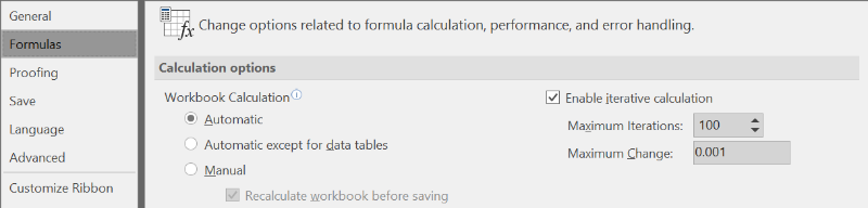 Iterative Calculations In Excel For Mac